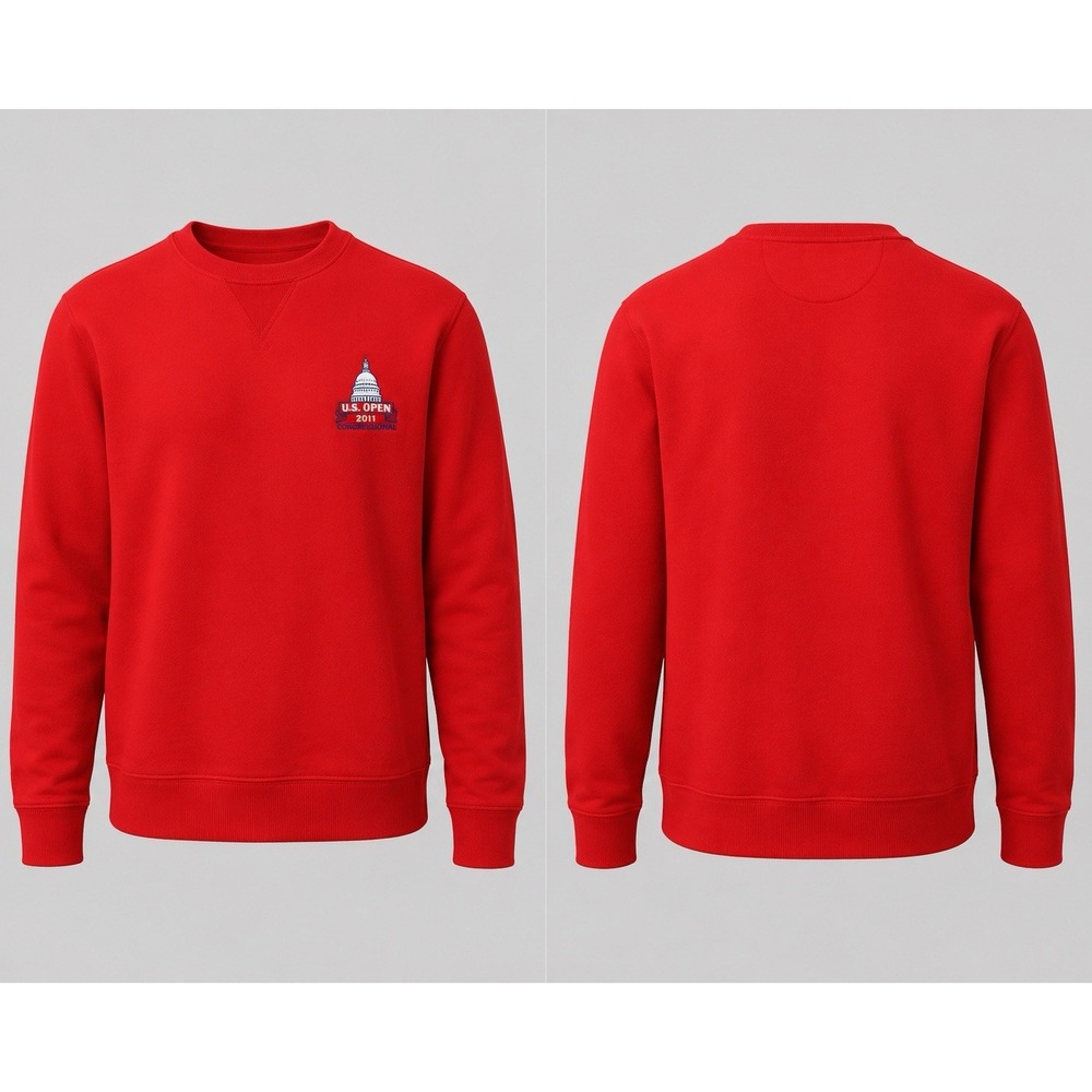 US Open 2011  The Congressional Sweatshirt Mens LargeCream Crewneck Golf